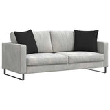Vidaxl sofa kussens 2 stuks zwart 50 x 50 cm stof