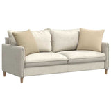 Vidaxl sofa kussens 2 stuks crème 50 x 50 cm stof
