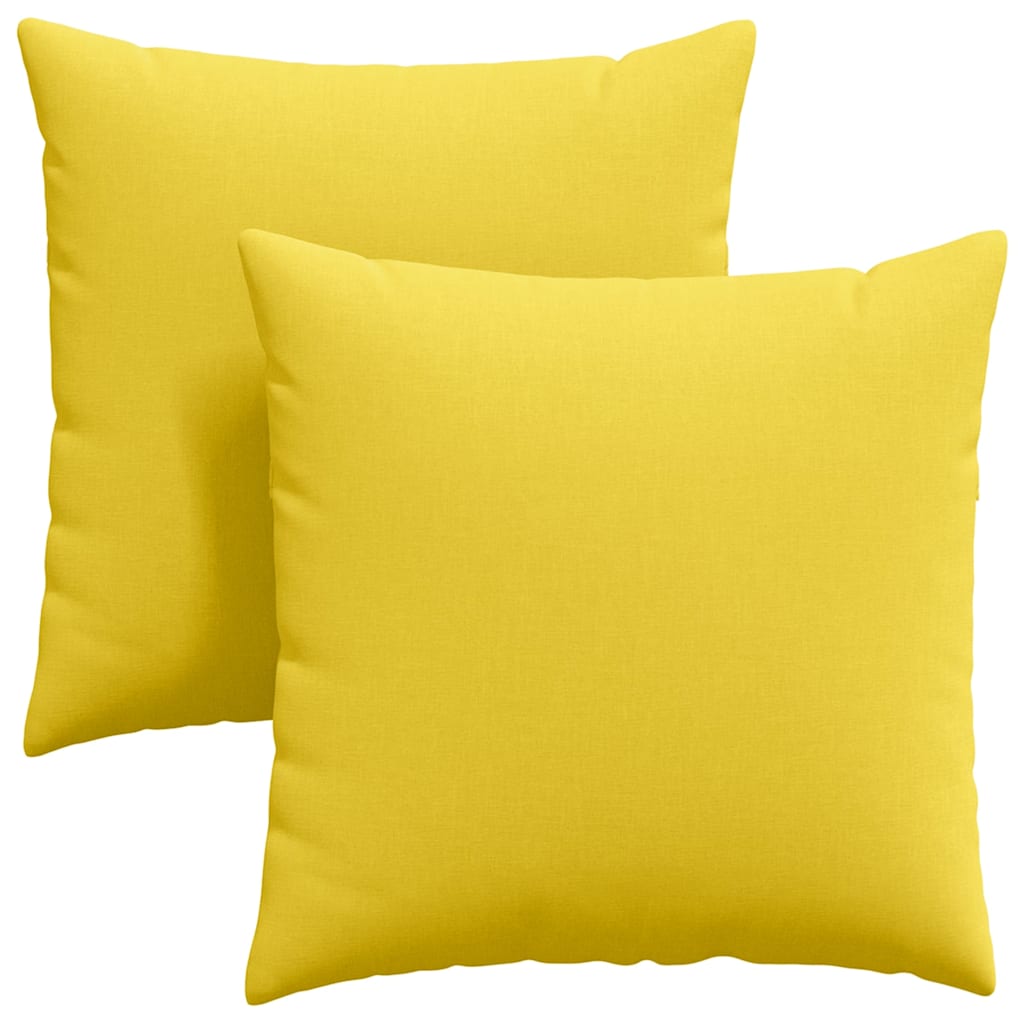 Vidaxl sofa kussens 2 pcs lichtgeel 60 x 60 cm stof
