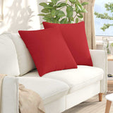 Vidaxl sofa kussens 2 pcs rood 60 x 60 cm stof
