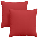 Vidaxl sofa kussens 2 pcs rood 60 x 60 cm stof