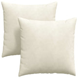 Vidaxl sofa kussens 2 stuks crème 60 x 60 cm cordstof