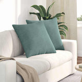 Vidaxl sofa kussens 2 stuks zeegroen 60 x 60 cm cordstof
