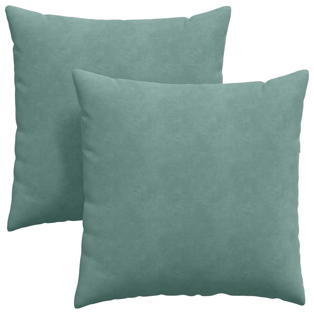 Vidaxl sofa kussens 2 stuks zeegroen 60 x 60 cm cordstof