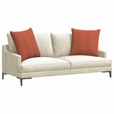 Vidaxl sofa kussens 2 stuks rood-oranje 60 x 60 cm cordstof