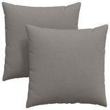 Vidaxl sofa kussens 2 pcs taupe 80 x 80 cm stof