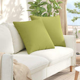 Vidaxl sofa kussens 2 pcs lichtgroen 80 x 80 cm stof