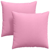 Vidaxl sofa kussens 2 pcs roze 80 x 80 cm stof
