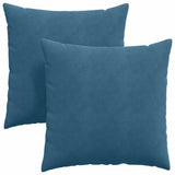 Vidaxl sofa kussens 2 stuks blauw 80 x 80 cm cordstof