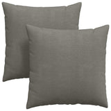 Vidaxl sofa kussens 2 stuks lichtgrijs 80 x 80 cm cordstof