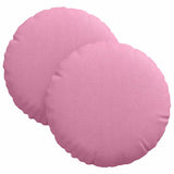 Vidaxl zitkussens 2 pcs roze ø30 x 13 cm stof
