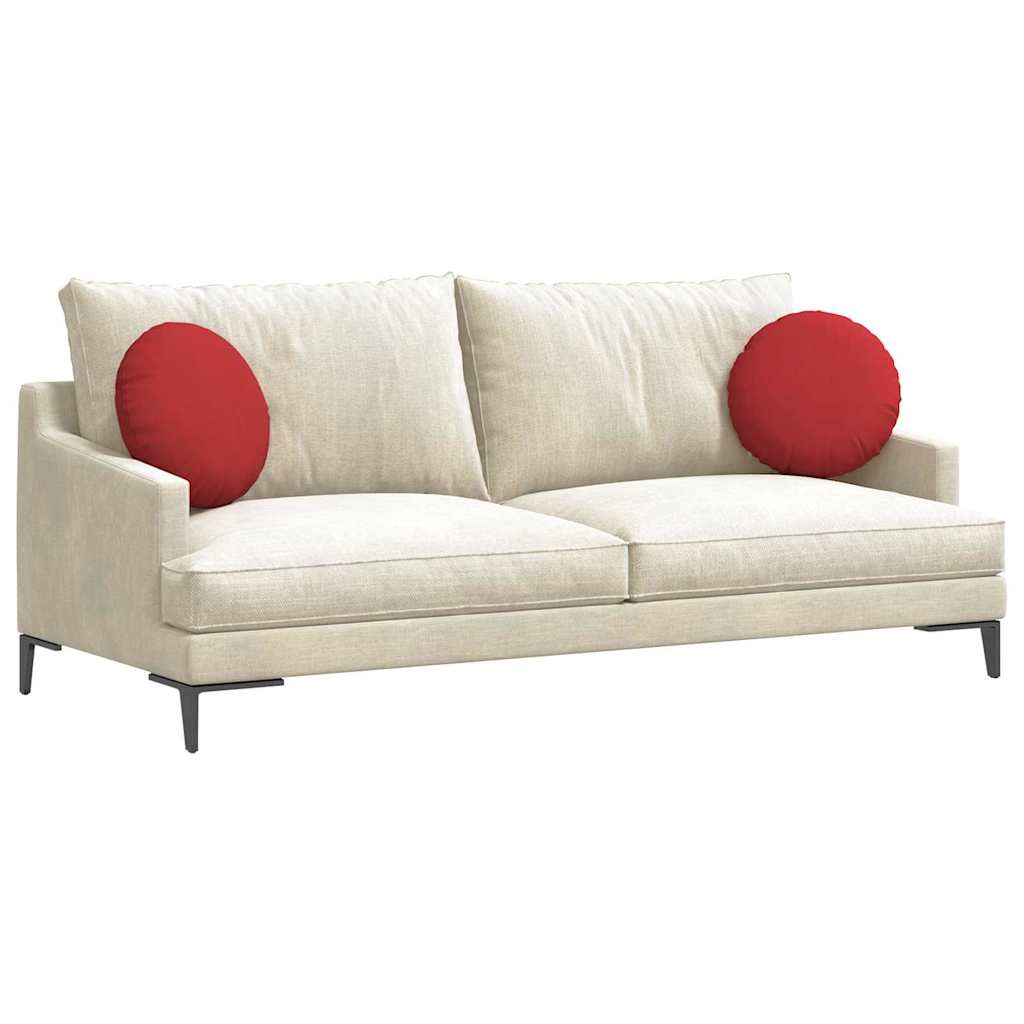 Vidaxl zitkussens 2 pcs rood ø40 x 13 cm stof
