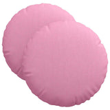 Vidaxl zitkussens 2 pcs roze ø40 x 13 cm stof