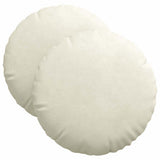 Vidaxl zitkussens 2 stuks crème ø 40 x 13 cm fluweel
