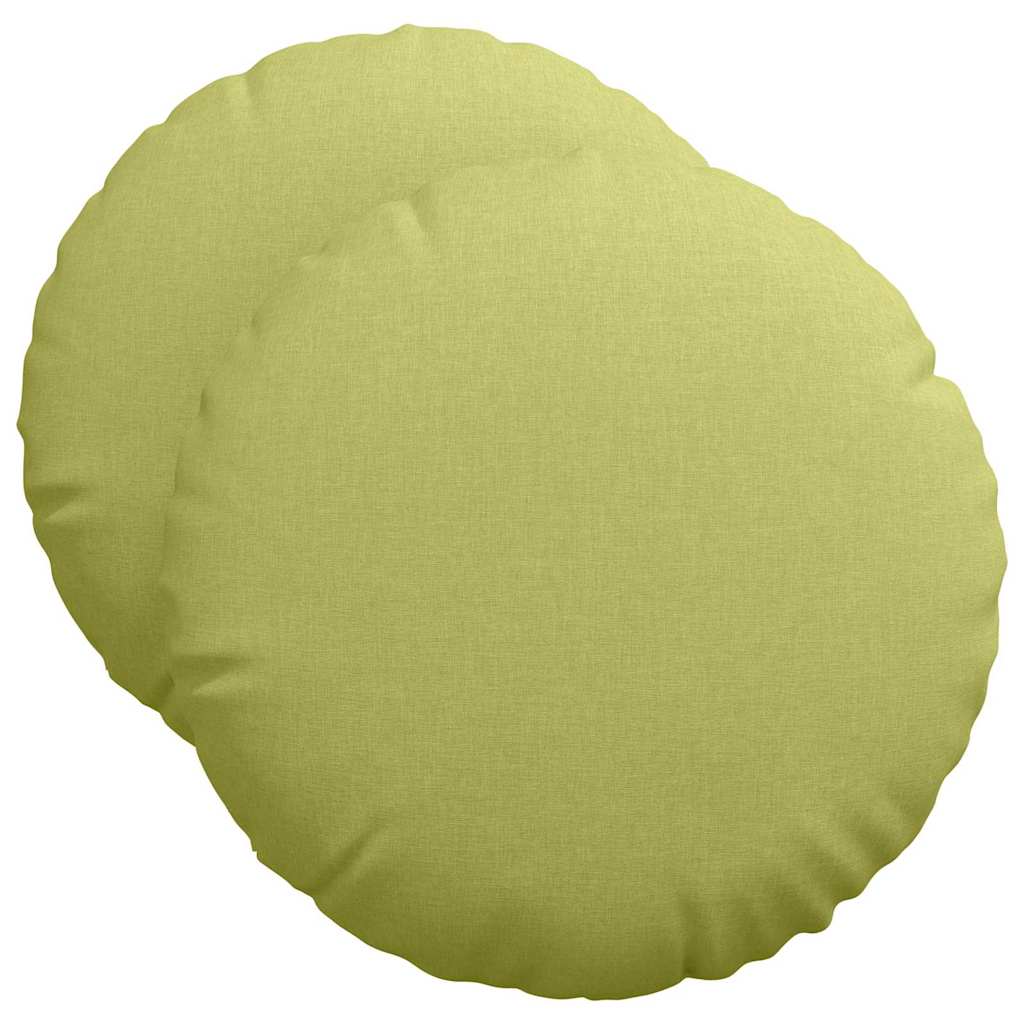 Vidaxl zitkussens 2 pcs lichtgroen ø50 x 19 cm stof