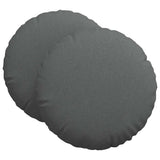 Vidaxl zitkussens 2 pcs donkergrijs ø80 x 29 cm stof