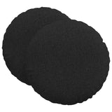 Vidaxl zitkussens 2 pcs zwart ø80 x 29 cm stof