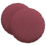 Vidaxl zitkussens 2 pcs wijnrood ø80 x 29 cm stof