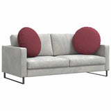 Vidaxl zitkussens 2 pcs wijnrood ø80 x 29 cm stof