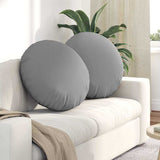 Vidaxl zitkussens 2 pcs wolkengrijs ø80 x 29 cm stof