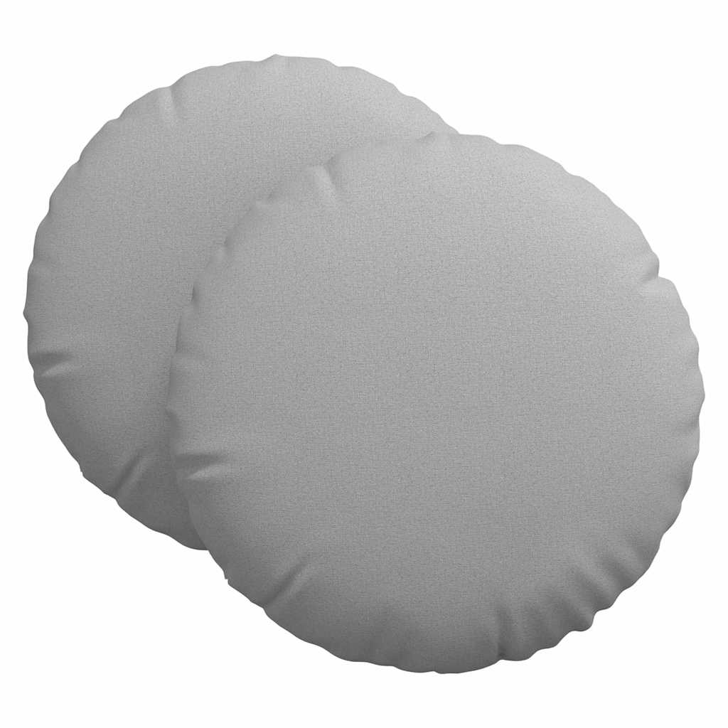 Vidaxl zitkussens 2 pcs wolkengrijs ø80 x 29 cm stof