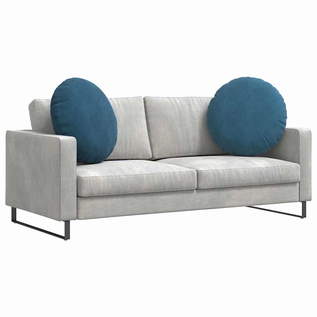Vidaxl zitkussens 2 pcs blauw ø 80 x 29 cm fluweel