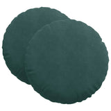 Vidaxl zitkussens 2 pcs donkergroen ø 80 x 29 cm fluweel
