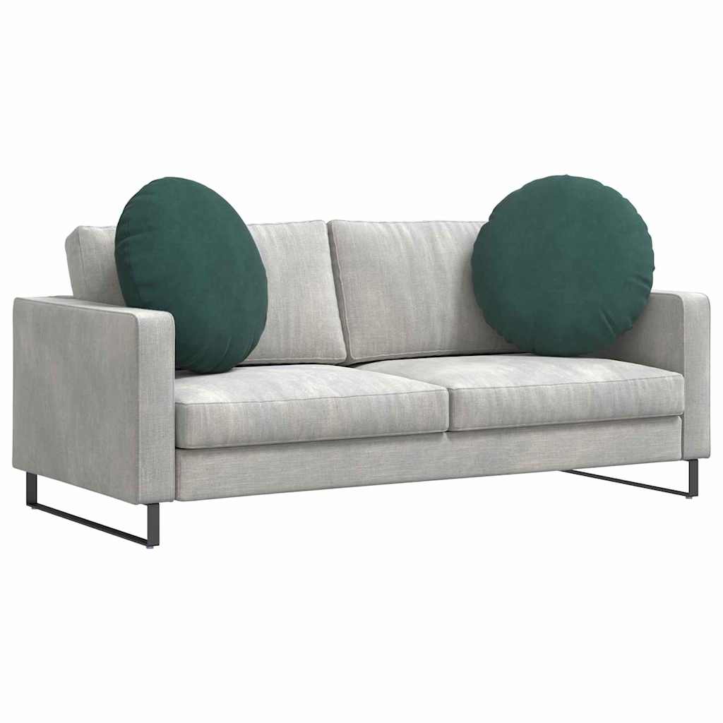 Vidaxl zitkussens 2 pcs donkergroen ø 80 x 29 cm fluweel