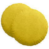 Vidaxl zitkussens 2 pcs geel ø 80 x 29 cm fluweel