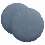 Vidaxl zitkussens 2 pcs blauw ø 80 cm katoen stof