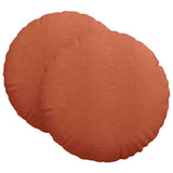 Vidaxl zitkussens 2 pcs rood-oranje ø 80 cm katoen stof