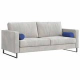 Vidaxl bolster kussens 2 stuks politieblauw ø 15 x 40 cm cordstof