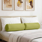 Vidaxl bolster kussens 2 stuks lichtgroen ø 25 x 70 cm stof