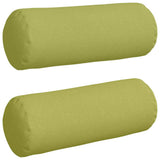 Vidaxl bolster kussens 2 stuks lichtgroen ø 25 x 70 cm stof