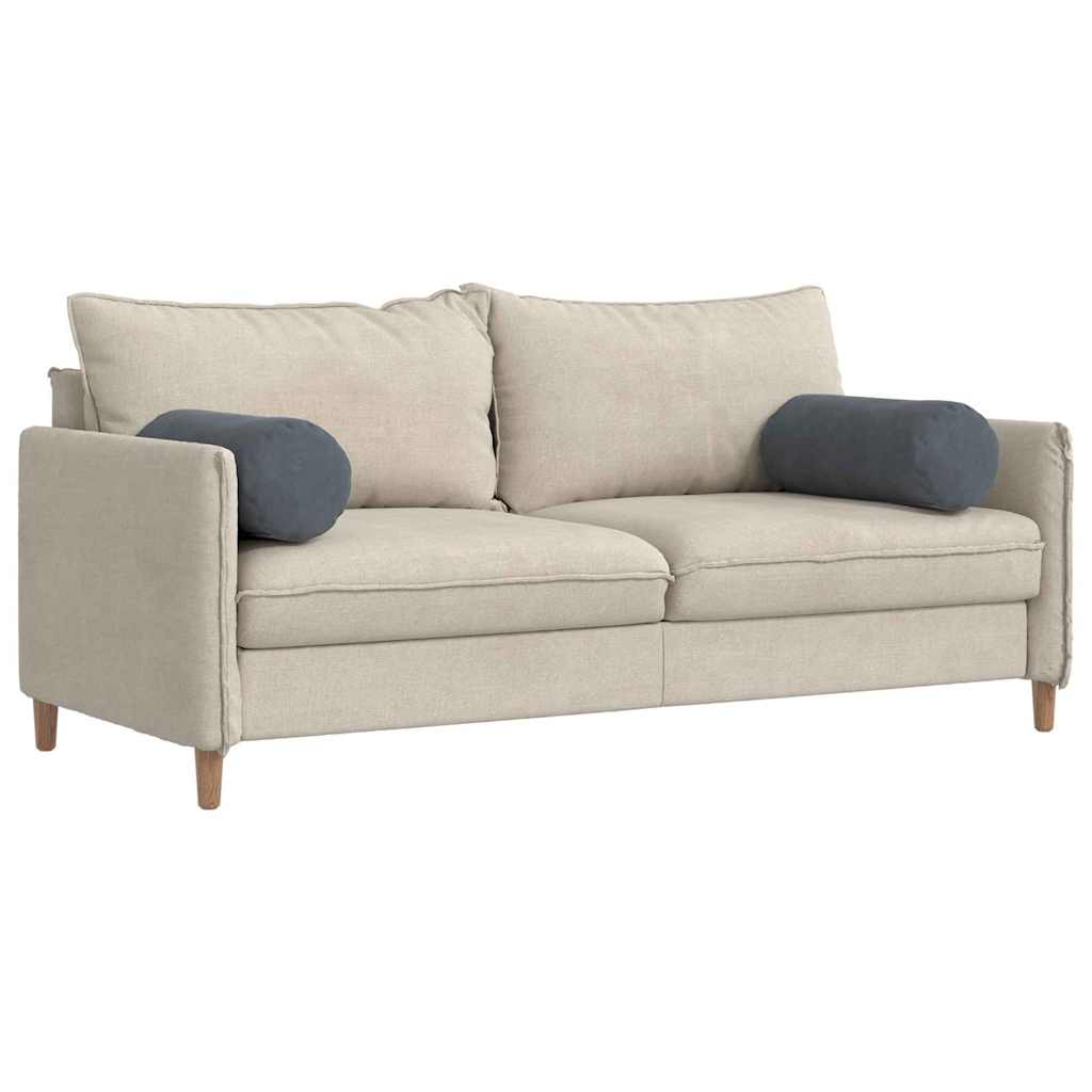 Vidaxl bolster kussens 2 stuks donkergrijs ø 25 x 70 cm cordstof