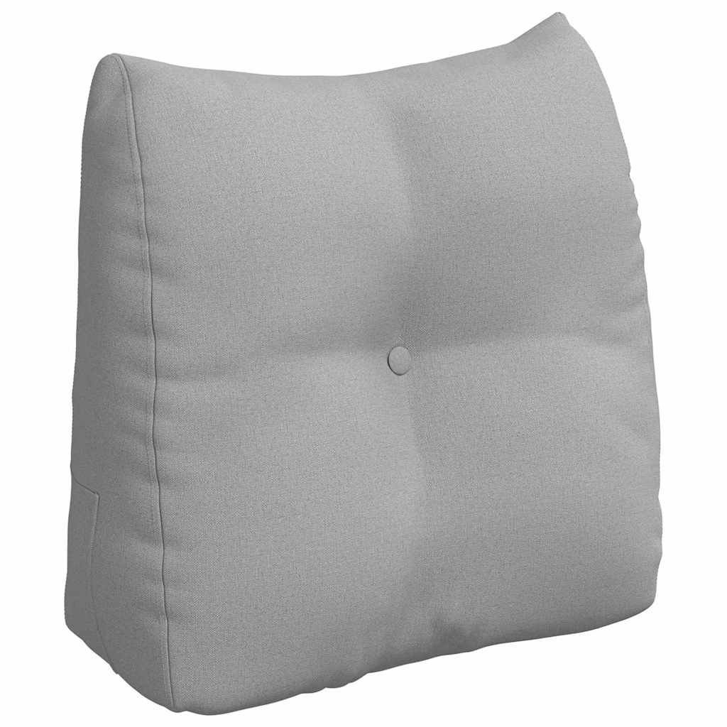 Vidaxl rugkussen wolkengrijs 45 x 24 x 50 cm stof
