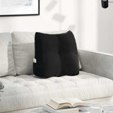 Vidaxl rugkussen zwart 45 x 24 x 50 cm fluweel