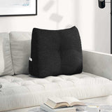 Vidaxl rugkussen zwart 60 x 24 x 50 cm stof
