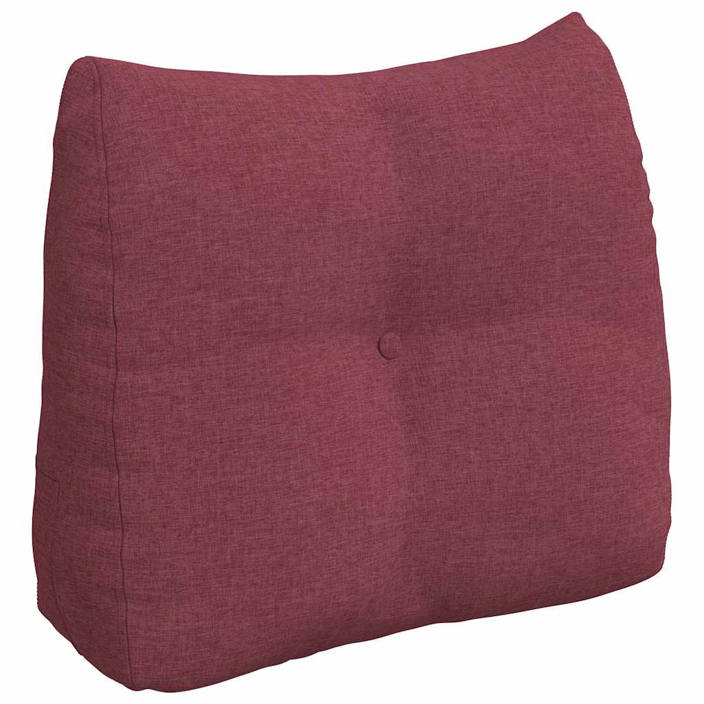 Vidaxl rugkussen wijnrood 60 x 24 x 50 cm stof