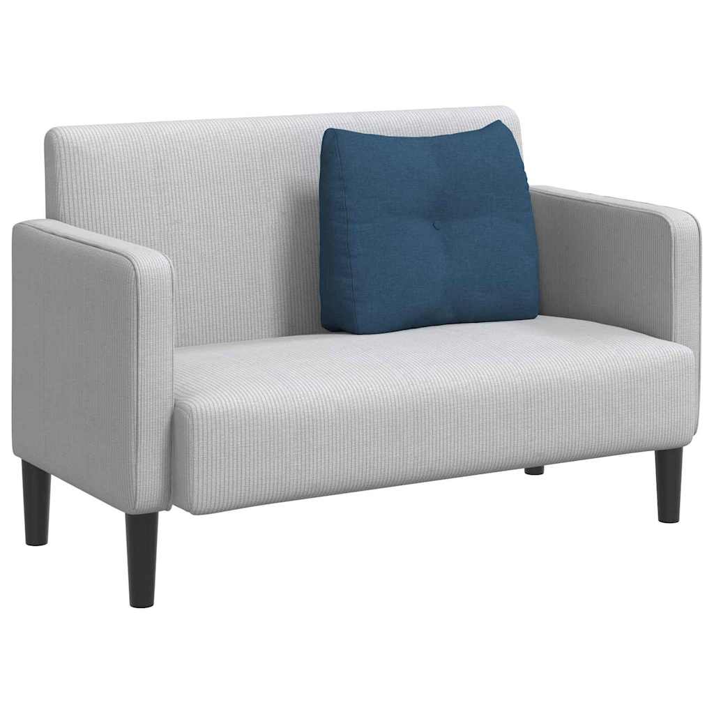Vidaxl rugkussen blauw 60 x 24 x 50 cm stof