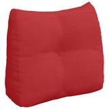 Vidaxl rugkussen rood 60 x 24 x 50 cm stof