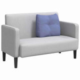 Vidaxl rugkussen jeans blauw 60 x 24 x 50 cm stof