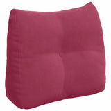 Vidaxl rugkussen wijnrood 60 x 24 x 50 cm fluweel