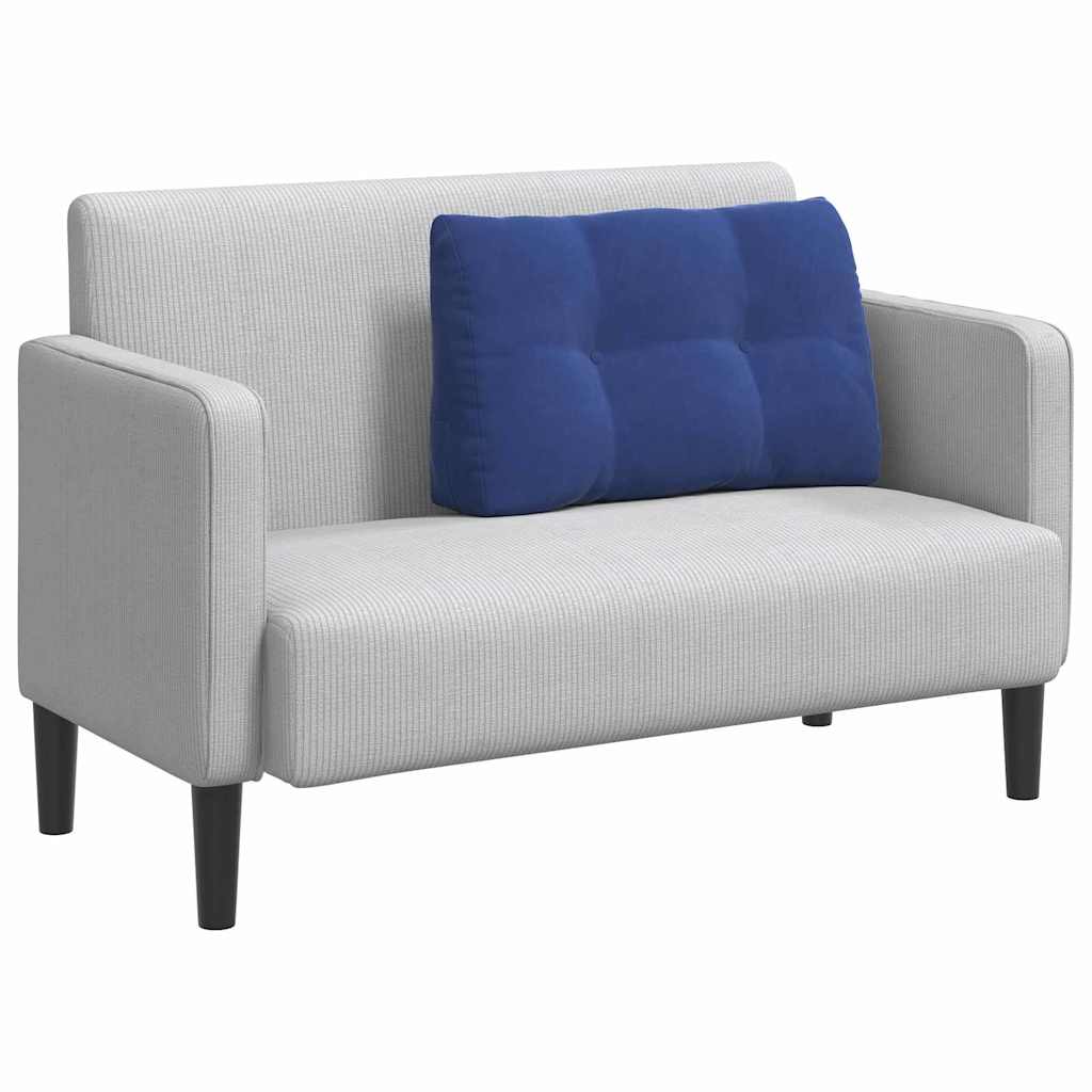 Vidaxl rugkussen politieblauw 80 x 24 x 50 cm fluweel