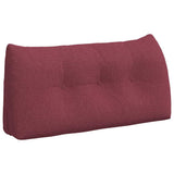 Vidaxl rugkussen wijnrood 100 x 24 x 50 cm stof