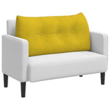 Vidaxl rugkussen geel 100 x 24 x 50 cm fluweel