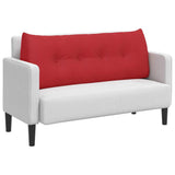 Vidaxl rugkussen rood 120 x 24 x 50 cm stof