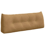 Vidaxl rugkussen bruin 120 x 24 x 50 cm fluweel