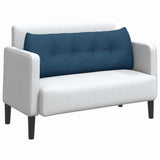 Vidaxl rugkussen blauw 140 x 24 x 50 cm stof