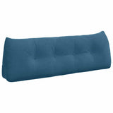 Vidaxl rugkussen blauw 140 x 24 x 50 cm fluweel